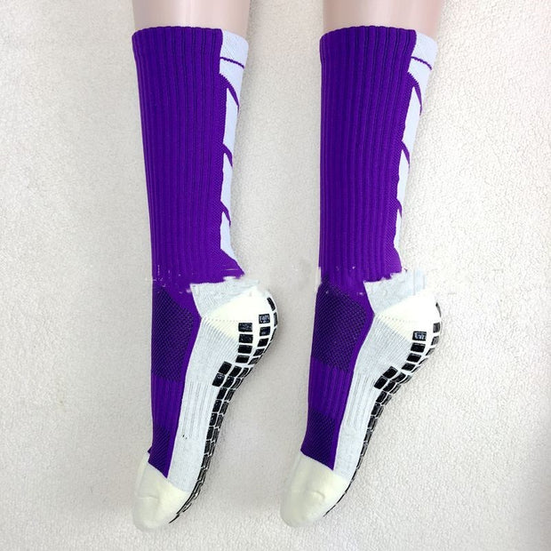 Thickened non-slip mid-length football socks