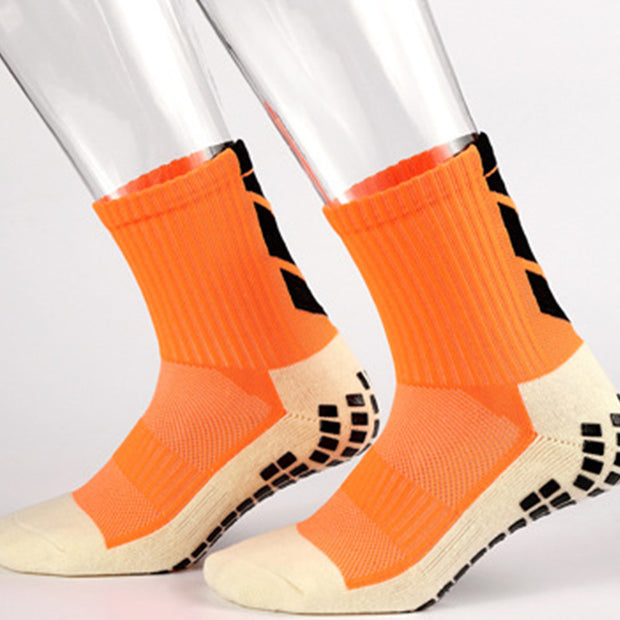 Thickened non-slip mid-length football socks