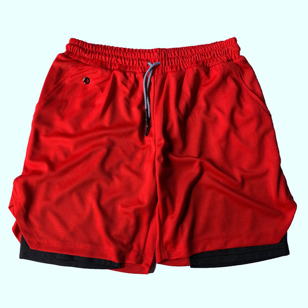 Men's Running Shorts 2 In 1 Mesh Quick Dry
