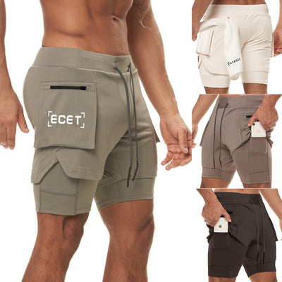 Breathable Double-Layer Sports Shorts