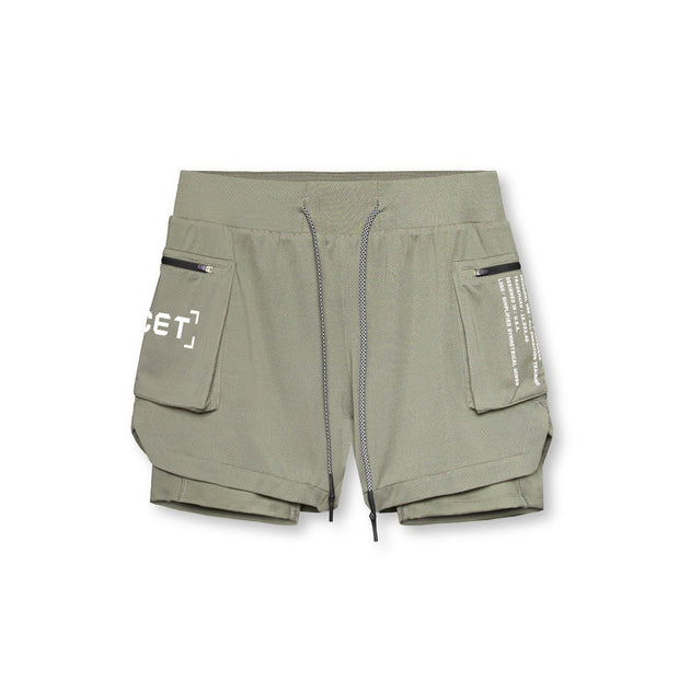 Breathable Double-Layer Sports Shorts
